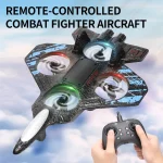 2.4G remote control fighter electric foam glider stunt tumbling UAV hovering helicopter with LED colorful lights aircraft model