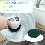 Household Multipurpose Cleaning Brush  Kitchen Gadgets Hair Brushes Bathroom Broom Toilet Mops Electric Cordless Spin Scrubber 5