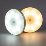 LED Smart Human Body Sensor Night Lamp Emergency Automatic Lighting USB Charging Wireless Magentic Suction Use Night Light 2