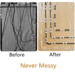 Cable Organizer Clips Cable Management Desktop & Workstation ABS Wire Manager Cord Holder USB Charging Data Line Bobbin Winder 2