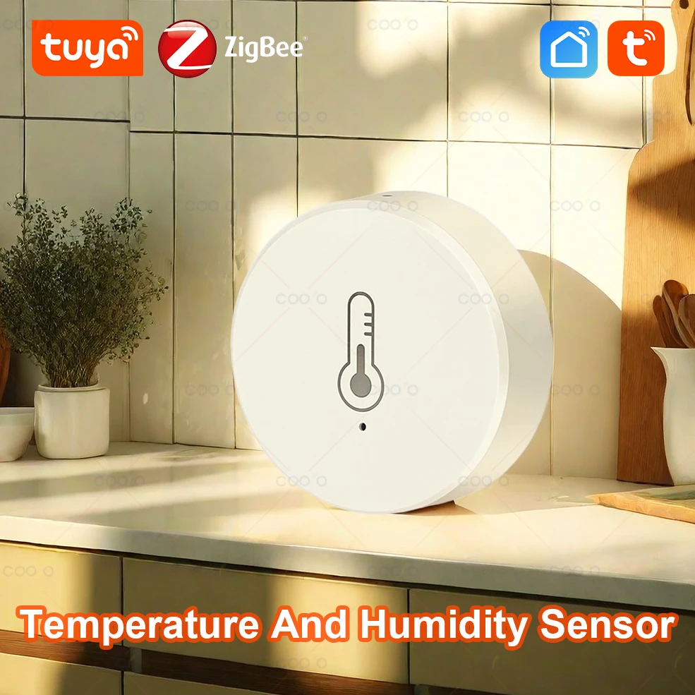 Tuya Zigbee Temperature and Humidity Sensor Intelligent Home Hygrometer work with Smart Life Alexa Google Assistant Tuya Zigbee Temperature and Humidity Sensor Intelligent Home Hygrometer work with Smart Life Alexa Google Assistant