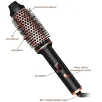 3 In 1 Ionic Hair Curler Straightener Professional Curling Iron Heated Hair Styling Brush Anti-Scald Thermal Brush Curl Wand 3