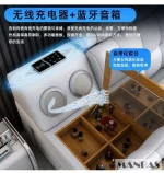 MINGDIBAO Tech Smart Genuine Leather Bed | Multifunctional Ultimate Beds | Massage Tatami Bed with Projecter | Upholstered Cama 6