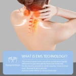 Pulse Neck Massager Electric Smart EMS Cervical Massagers TENS Pain Relief Relaxation Muscle Kneading Massage 5