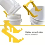 1pc Plastic Bee Honey Bucket Rack Frame Grip Holder BeekeepingBeekeepers Tool 2