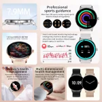 2026 New 7.9MM Ultra Thin Smart Watch Women Screen Always Display Time Sports Bracelet Bluetooth Call Fashion Smartwatches ios 3