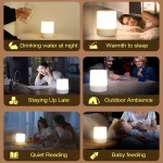 Bedside Led Night Lights Dimmable Charging Desktop Night Lamps Bedroom Bedside Lighting Decoration Touch Reading Led Table Lamps 6