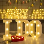 Number Letter Lamp Luminous Alphabet LED Lights Decororation Night Light for Home Wedding Birthday Christmas Party Decoration 4