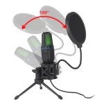 USB Microphone RGB Microfone Condensador Wire Gaming Mic for Podcast Recording Studio Streaming Laptop Desktop PC 3