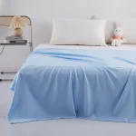 100% Bamboo Fiber Air Condition Quilt Spring Thin Diamond Grid Lightweight Breathable Summer Blanket Soft Skin-friendly Duvet