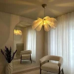 Vintage Fabric Ceiling Pendant Light Wabi Sabi Japan Ceiling Hanging Lamp Living Room Restaurant Hotel Chandelier Mood Light 3