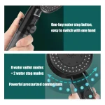 10 Spray High-Pressure Water Saving Filtered Shower Head Handheld Showerhead Fall Resistance Black White Bathroom Shower Nozzle 3