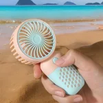 New Cartoon Cute Mini USB Handheld Charging Fan - Portable Pocket-Sized for Home, Outdoor, Office & Student Dorm Use 3