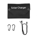60W 80W 100W Foldable Solar Panel 5V USB Portable Folding Bag Battery Charger for Phone Outdoor Camping Waterproof Power Bank 5