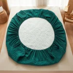 Waterproof Quilted Mattress Protector Breathable Mattress Cover Anti-mite Anti-bacterial Fitted Bed Sheet No Pillowcase 6