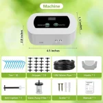 Garden Irrigation Controller with Timed Automatic Watering Device Built-in 1800mAh Battery Plant Watering System USB Charging 6