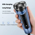 Shaver for Men USB Electric Shaver Powerful Beard Shaving Machine Electric Razor Rechargeable Waterproof 3