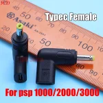 2025 NEW For PSP1000/2000/3000 USB C Charger Adapter Converter Type C To  Game DC Jack Plug to USB C Charging Adapter