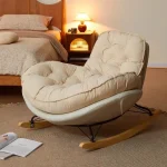 Home Balcony Casual Rocking Chair Lounge Comfortable Sofa Iving Room Bedroom Nordic Luxury Furniture Chaise Lounge Accessories 2