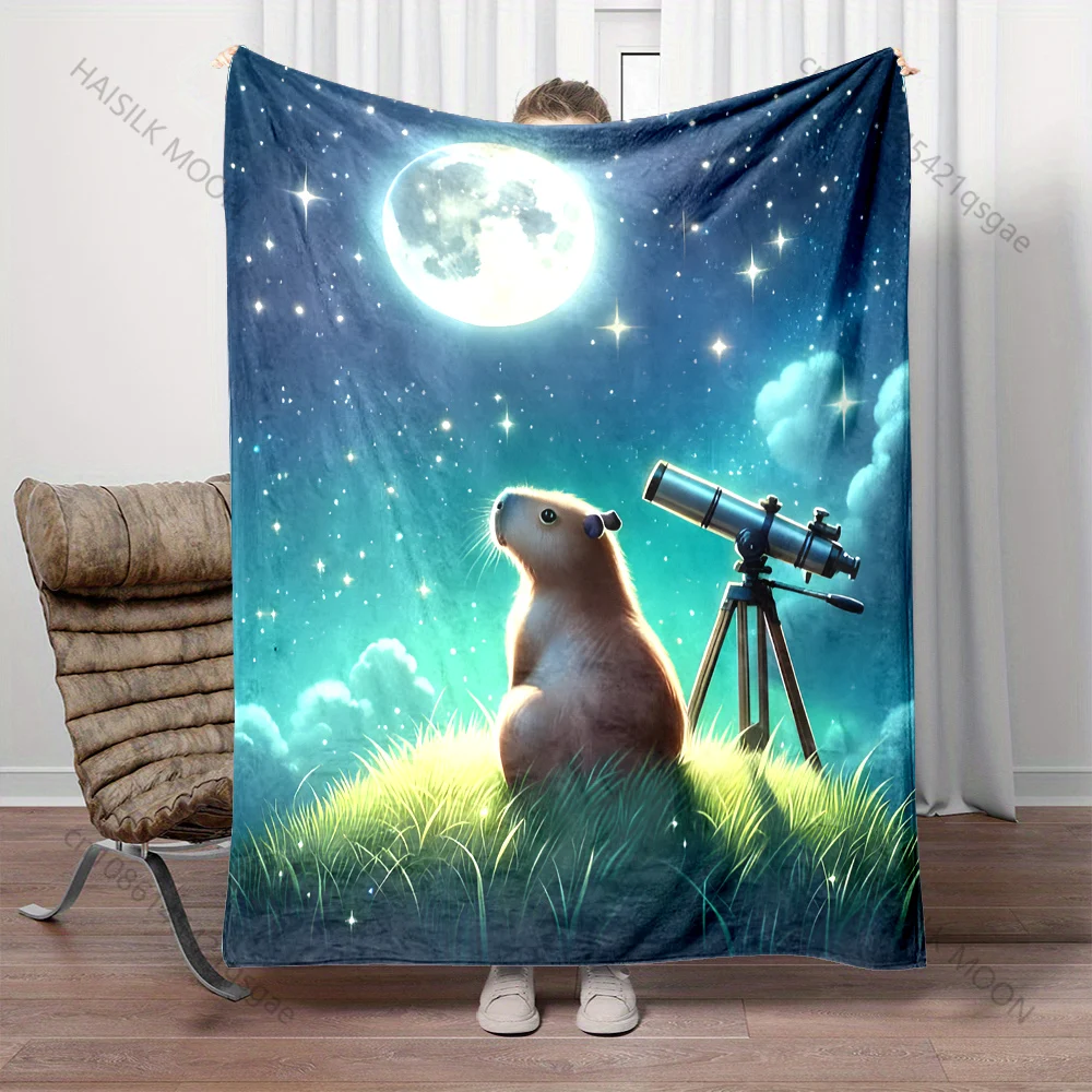 Multi-size Cute Capybaras Art Pattern Blanket Warm Soft Fluffy Kids and Adult Sofa Bed Throw Blanket Outdoor Travel Camping Multi-size Cute Capybaras Art Pattern Blanket Warm Soft Fluffy Kids and Adult Sofa Bed Throw Blanket Outdoor Travel Camping