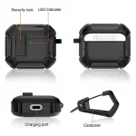 Security Lock Case For AirPods 4 4th Gen Cover TPU PC Protective Cases For Apple AirPods 4 Fundas Earphone Accessories With Hook 5
