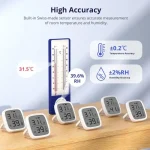 SONOFF LCD Screen Temperature Humidity Sensor SNZB-02D/SNZB-02P Smart Zigbee Sensor Works ZBBrige-P Alexa Google Home Assistant 4
