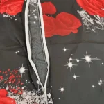 2/3pcs Duvet Cover Set, Red Rose Print Bedding Set, Soft Comfortable Duvet Cover, (1*Duvet Cover + 1/2*Pillowcase, Without Core) 6