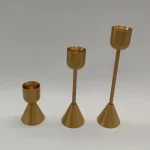 Luxury Golden Color Metal Candle Holders Candlestick Wedding Table Candle Stand New Year Bar Party Candelabra Home Decorations 5