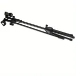 Tripod Boom Microphone Stand With Mic Clip Cell Phone And Microphone Not Included Collapsible And Lightweight,  Arms Adjustable 3