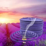 Lavender Lemongrass Aromatherapy Coils Fragrance for Patio, Porch, Poolside, Camping Garden Home Decor, Outdoor Incense Coils 6
