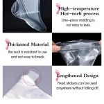 100Pcs Disposable Foot Moisturizing Socks Transprent Foot Bags PE Foot SPA Covers Callus Remover Feet Care Pedicure Tools 5