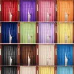 Transparent Window Gauze Solid Color Wedding Glass Gauze Household Products Light Luxury Style Easy to Install Curtains Supplies 6