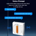 Liectroux YW710 Robot Window Cleaner Laser Sensor,Double Water Spray,Strong Vacuum,Home Wall Glass Cleaning Robot,App Control 5