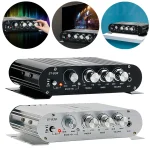 ST-838 Home Theater Amplifiers HiFi 2.1 Channel Power Amplifier Stereo Bass Sound Car Home Amp Media Player Subwoofer Amplifier