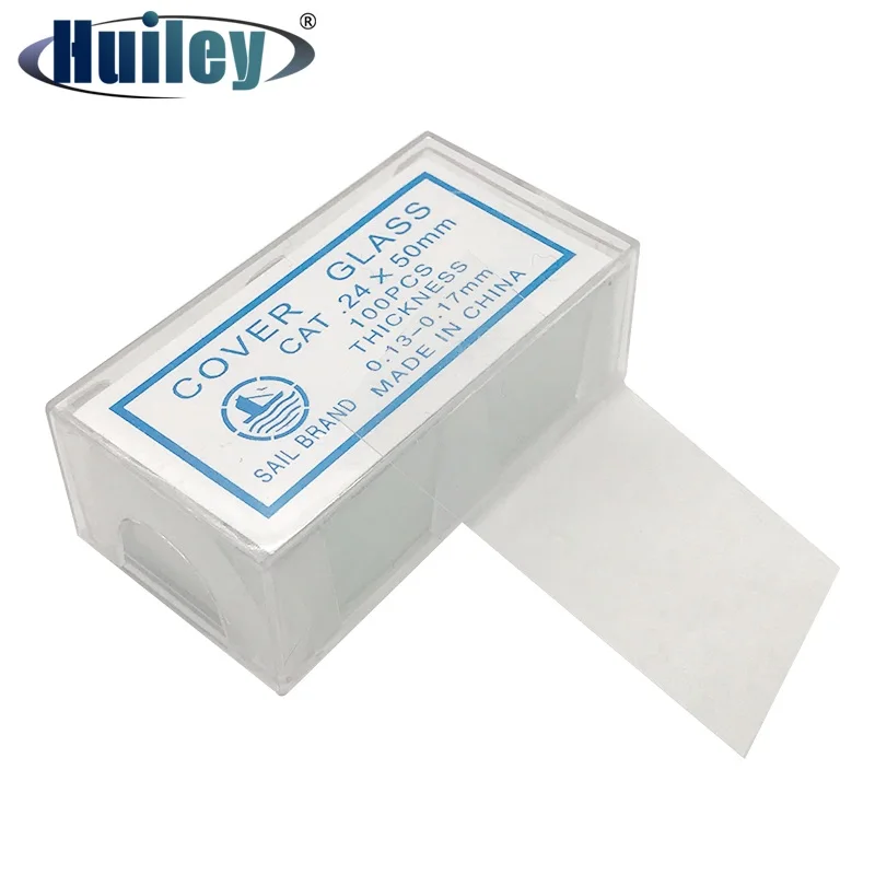 100PCS 24x50 mm Microscope Glass Slides Cover Slips Blank Slides Microscope Accessories 0.13-0.17 mm Thickness 100PCS 24x50 mm Microscope Glass Slides Cover Slips Blank Slides Microscope Accessories 0.13-0.17 mm Thickness