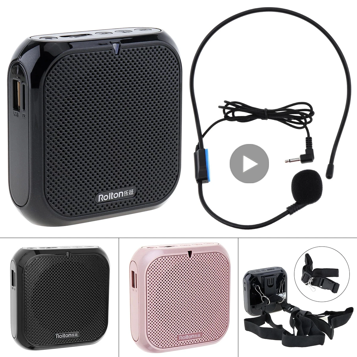 Headworn Microphone Loudspeaker Voice Amplifier Recorder Mic Speaker Audio Mini Wired Mikrofon Mike Sound Battery Kit Headset Headworn Microphone Loudspeaker Voice Amplifier Recorder Mic Speaker Audio Mini Wired Mikrofon Mike Sound Battery Kit Headset