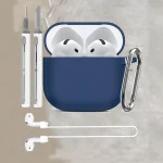 Silicone earphone case For Apple AirPods 4 Case Wirless hesdphones Earbuds case with   hook 5