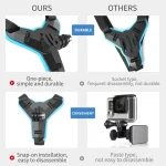 Action Sports Camera Accessories Motorcycle Helmet Chin Mount Strap Stander Phone Holder for Gopro Hero 6/7/8/9 Accessory 6