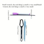 1pc Universal Double Ended Wrench, Self-Tightening 3-17mm Screw Nuts Repair Wrench, Double-Headed Ratchet Spanner, Adjustable 4