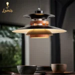 Modern Minimalist White UFO-Shaped Iron Pendant Lamp Nordic Design Home Decoration Hanging Light Hotel Restaurant Art Chandelier 5