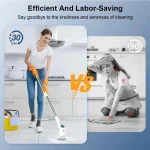8-in-1 Multifunctional Electric Cleaning Brush Bathroom Kitchen Brush Cleaning With LED NightLight Rotatable Household Brush 3