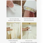 Electric Clothes Dryer Foldable Clothes Dryer for Light Clothes Underwear Baby Clothes for Apartments Travel Dorm RV 5