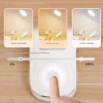 LED eye protection clip desk lamp dormitory study lamp charging night light student special bedside reading lamp light enough 2