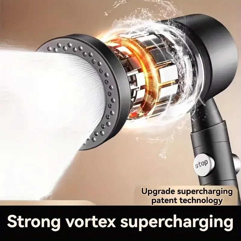 New High Pressure Water Saving Filter Shower Head 5 Modes Handheld Shower Head One Button Stop Bathroom Accessories Set New High Pressure Water Saving Filter Shower Head 5 Modes Handheld Shower Head One Button Stop Bathroom Accessories Set