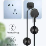 20Pcs Round Cord Clips Silicone Winder Organizer Cable Clip Desk Tidy Management Wire Holder for Car USB Charging Tablet Wires 2