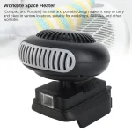 Electric Heater Fan Electric Portable 2 Gear  Space Heater 18V Battery Powered 170W for Workshop 3