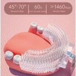 Children U-shaped Electric Toothbrush 360 Degrees Smart Cartoon Kids silicone Toothbrush Automatic Rechargeable Sonic Toothbrush 3