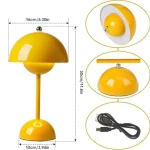 Modern mushroom night light, touch color changing lamp, bedroom bedside atmosphere lamp, home decor desktop decorations 5