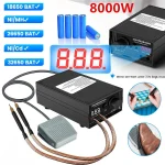 8000W Mini Spot Welder Kit DIY Automat 18650 Battery Pack Welding Portable Spot Welding Machine Pen For 0.15MM Nickel Strip