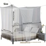 Large White Outdoor Camping Mosquito Net - Insect-Proof, Protective, Breathable, and Portable  Bedroom, Hammock, and Tent Use